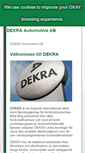 Mobile Screenshot of dekra-automotive.se